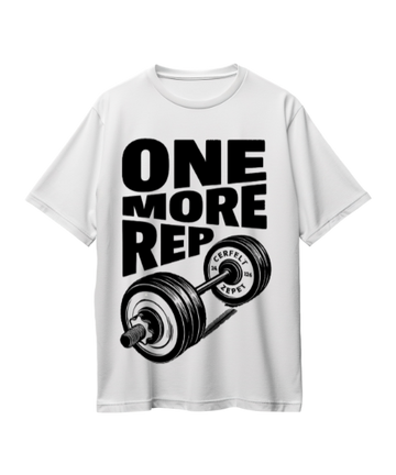 One more rep over size t shirt