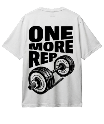 One more rep over size t shirt