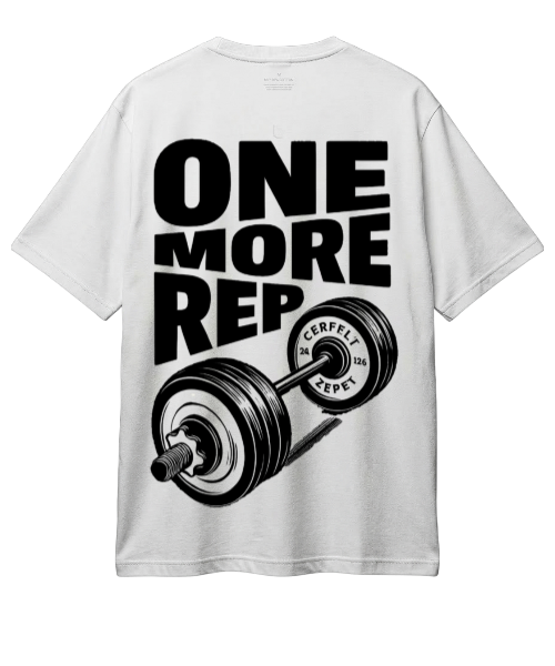 One more rep over size t shirt